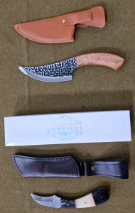 (1) Rite EDGE Damascus Blade Knife DM-1260HN & (1) Boning Knife