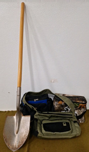 (1) Shovel, (1) Catini Shoulder Bag & (2) Soft Cooler Bags