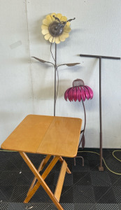 (2) Yard Decorations (1) Water Key (1) Folding Table