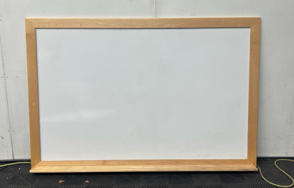 Framed Dry-Erase Whiteboard W/ Marker Tray