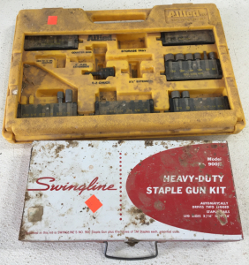 Allied Partial Power Bit Set And Heavy Duty Swingline Staple Gun Kit