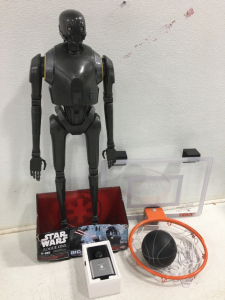 Star Wars Rogue One 31in Figure, Door Hanging Basketball Hoop, And Smart Video Doorbell