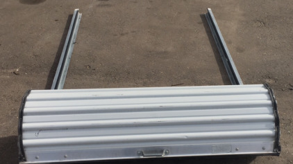 Slider Garege Door Metal 77&rdquo;x 52&rdquo; White