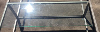 Glass Metal Display Shelf 48”x74” Glass 15”5/8 45”3/8 - 5