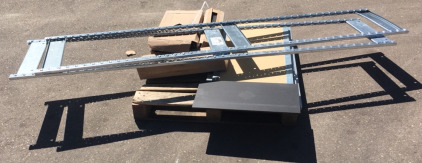 (4)Boxes Certified Porcelain Tile 24&rdquo;x12&rdquo; (1) Metal Plywood Shelf 12&rdquo;Shelf&rsquo;s Metal Shelf 96&rdquo;Long 20&rdquo;Wide