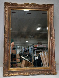 (1) 43"×31" Framed Wall Mirror