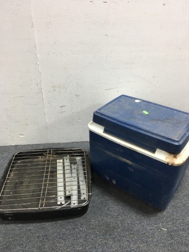 Small Cooler and BBQ Grill