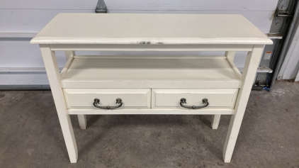 Cream White Entryway Table