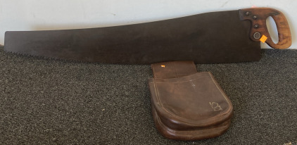 Beautiful Dark Blade Distson Handsaw With Dark Wooden Handle, Bob Allen Sportswear