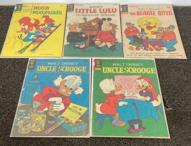(5) Vintage &ldquo;Gold Key&rdquo; Comics