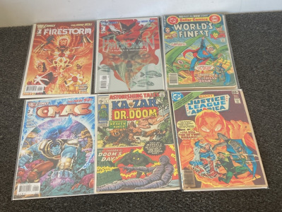 (6) Vintage Comics Including DC Comics And (1) Marvel