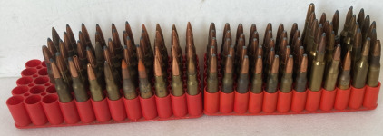 (2) Plastic Holders of Loaded Rifle (108) Rounds