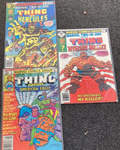 (3)Marvel! The Thing Comic Books