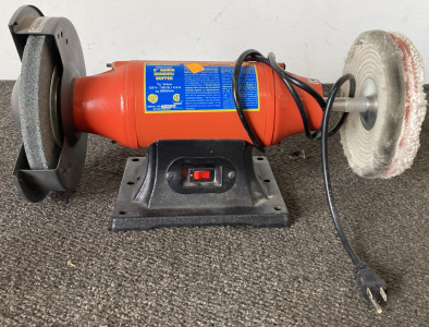 Central Machinery 8&rdquo; Bench Grinder/Buffer (Works!)