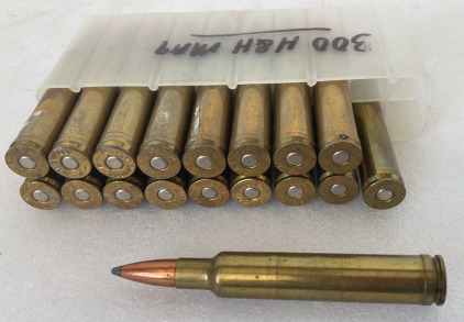 (18) 300 H&H Magnum Rounds
