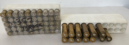 (13) 7MM Mauser Rounds and (50) .357 Brass Casings