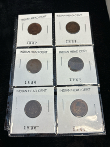 (2) Indian Head Cents