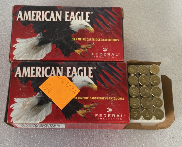 (100) Rounds American Eagle .22 Cal Rimfire Cartridges 40 Grain