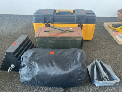 Toolboxes, Lightbulbs, Coleman Folding Shovel, ATV Cover And More