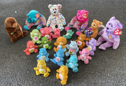 Vintage CareBear Toys, Beanie Babies