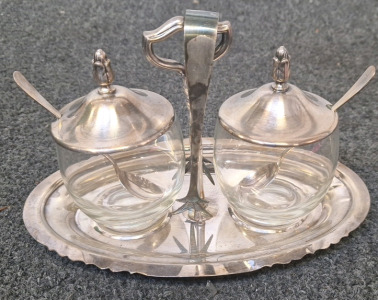 Glass & Metal Tea Set...BB6