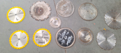 12 Saw Blades of Different Sizes & Types....BB2