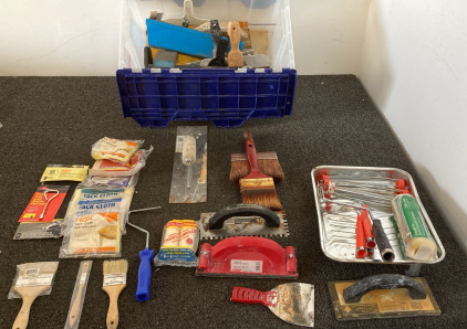 Paint Rollers ,Hand Sanders, Economy Rubber Grout Float ,Tack Cloths And More