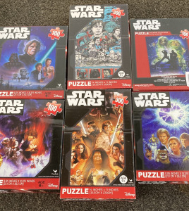 Set Of 6 Star Wars Puzzles