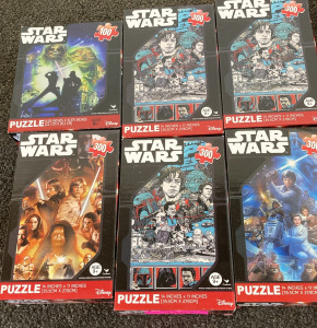 Set Of 6 Star Wars Puzzles