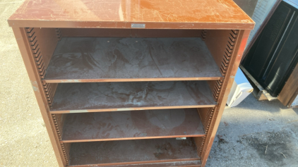 (3) Shop Shelves, Metal