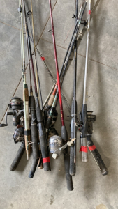 Variety of Fishing Poles
