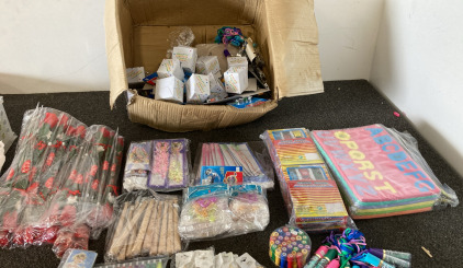 Bracelets, Keychains , Pens Body Glitter Toy Cars ,Sticky Animals And Alphabet Mats