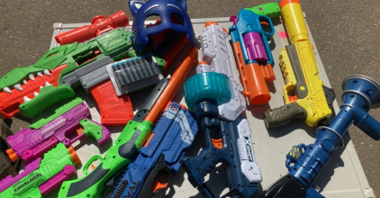 Various Nerf Dart Guns With Bullets And PJ mask