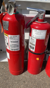 (3) Decommisioned ABC Fire Extinguishers