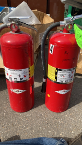 (2) ABC Dry Chemical Fire Extinguishers