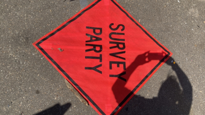 (3) “Survey Party” Caution Signs