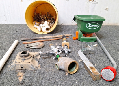 Bucket of Hardware, Plumbing & Garden Supplies....BB17