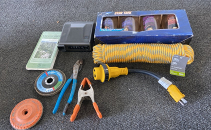 Polaroid Camera, Star Trek Cups, Rope, And More