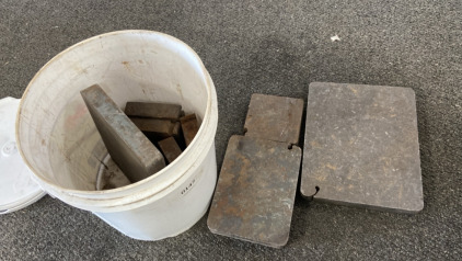 Bucket Of Steel Blocks