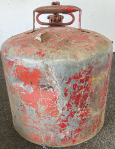 Vintage Red Metal Gas Can
