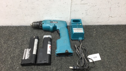 Makita Drill, Charger and (2) Batteries