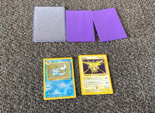 Vaporeon And Zapdos Pokémon Cards