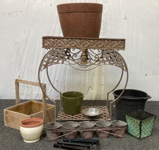 Plant table, Pots & Brackets BBFN