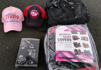 High Sierra Backpack Bench Seat Covers Established 1984 And Trump 2020 Hat , Pirates Goody Bag For 6