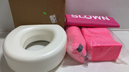 Pink Surgery Recovery Pillow, Toilet Riser