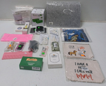 (4) Pill Organizers (2) Indoor Air Conditioner Covers (1) Diamond Painting (2) Make-Up Bags & More