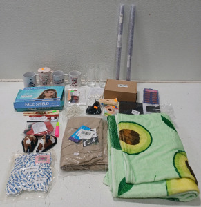 (1) 60&times;50in. Kids Ultra Soft Avocado Blanket (1) 44W/30L Men's Tactical Pants (2) Glass Chang Glasses (2) Window Film & More