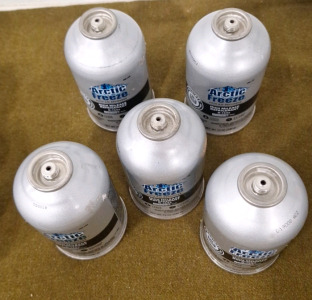 (5) 12 Oz. Cans Of Artic Freeze High Mileage Automotive A/C R134a Refrigerant Recharge