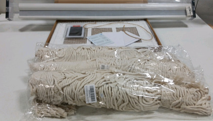 (3) Large Macrame Wall Decor (1) 35"&times;38" Cellular Shade (White) (2) Ink Print Kit Frame Set