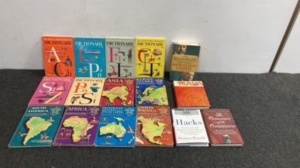 (16) The Golden Books Picture Atlas/Dictionary And More